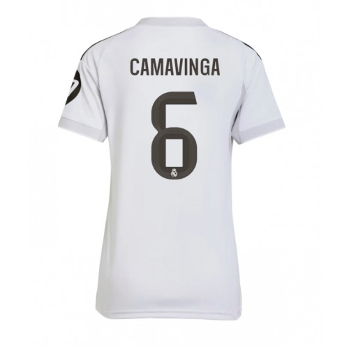 Stroje piłkarskie Real Madrid Eduardo Camavinga #6 Koszulka Podstawowej dla damskie 2025-26 Krótki Rękaw
